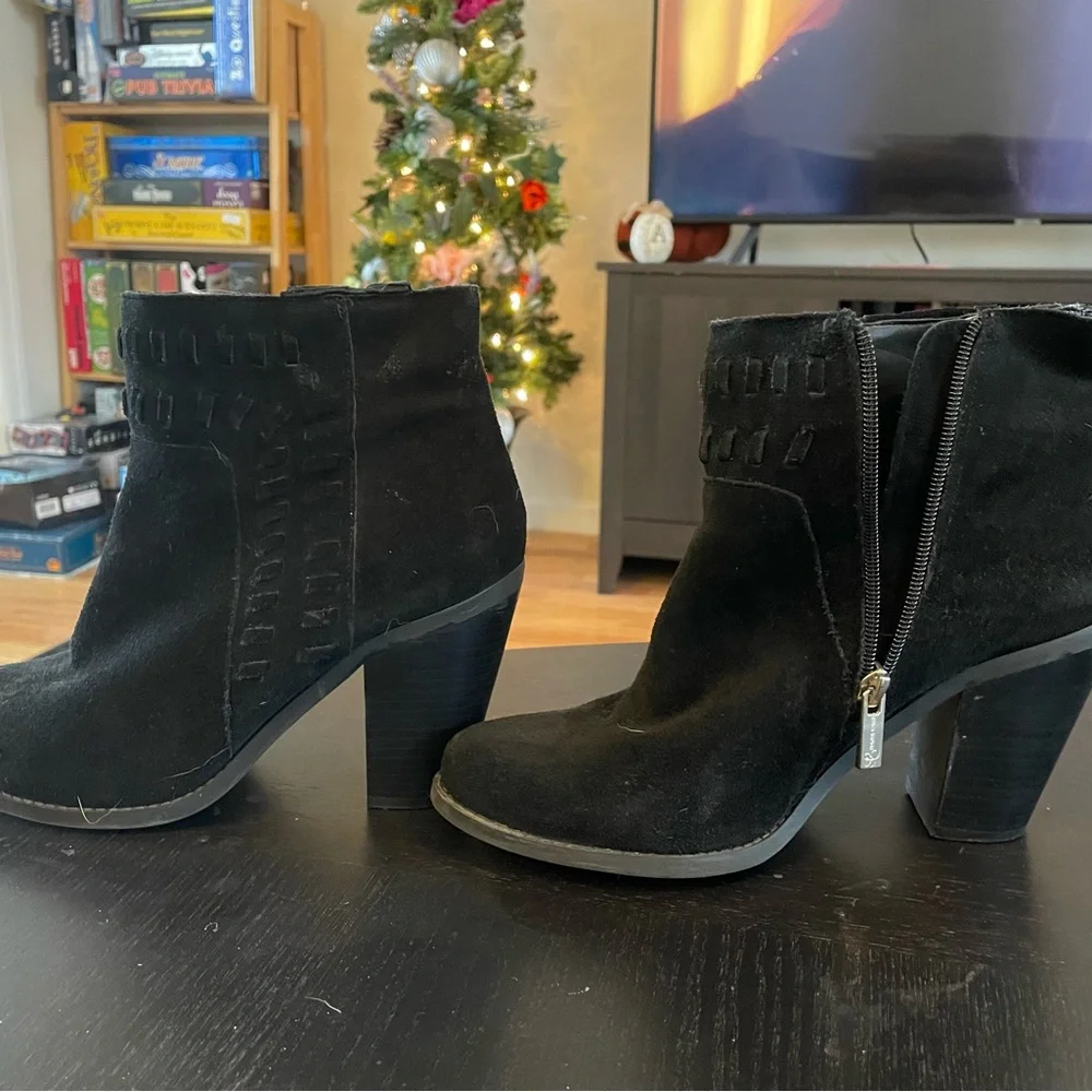 Jessica Simpson Black Ankle Boots - Picture 1 of 8